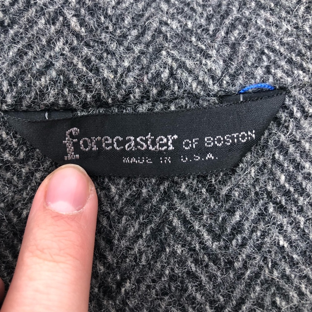 Vintage forecaster of Boston 100% Wool Double-Breasted Women's Coat Size 14 - Picture 5 of 16